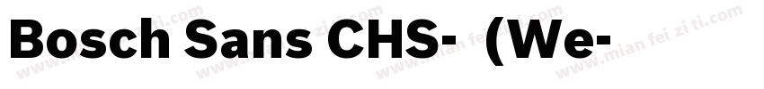 Bosch Sans CHS-普通(We字体转换